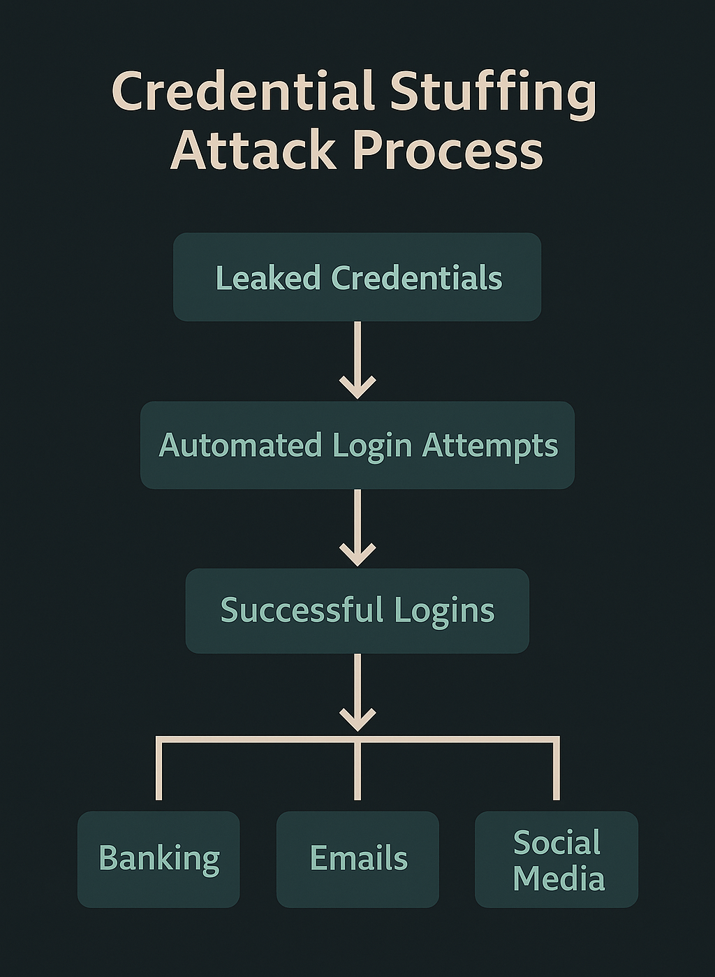 Credential stuffing flowchart